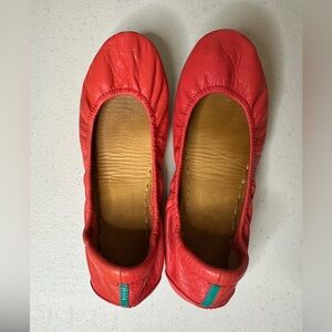 Tieks Coral Poppy Ballet Flats Womens Size 6 Coral